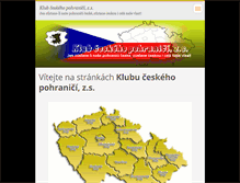 Tablet Screenshot of klub-pohranici.cz